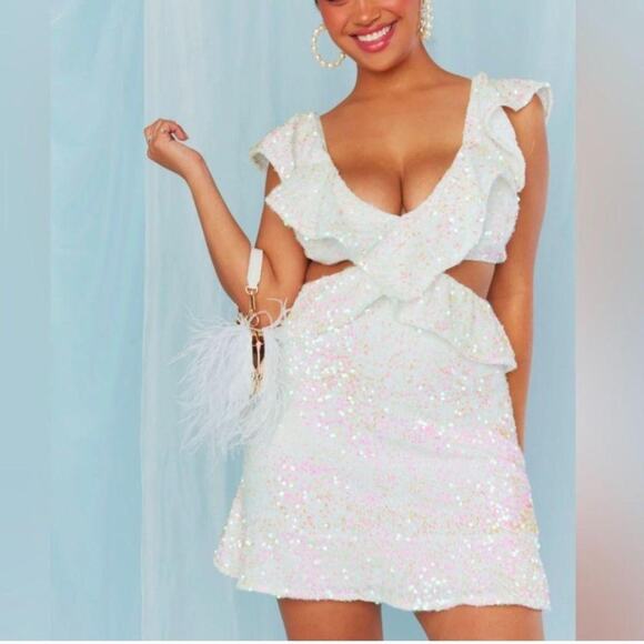 REVOLVE Show Me Your Mumu NWT Zoey Iridescent Sequin Dress - Picture 1 of 11